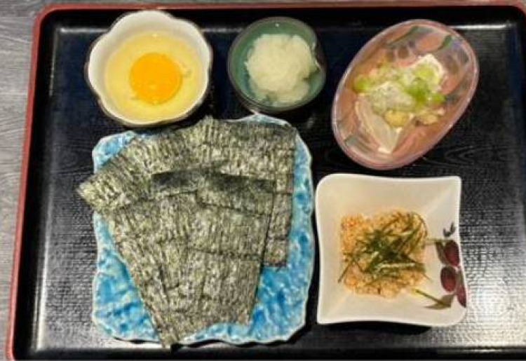 土日限定 朝食単品メニュー　※提供時間：午前8時～11時（ご飯無くなり次第終了）※